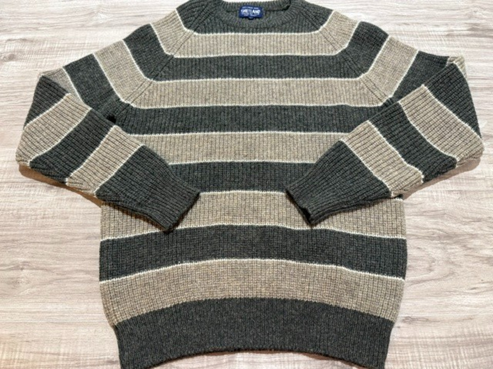 Vintage Shetland Men's 100% Virgin Wool Sweater - Size Large
